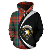 Stewart of Appin Ancient Tartan Crest Hoodie - Circle Style